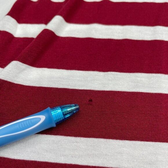 AG Adriano Goldschmied Oversized Red Striped Dolman Tee - Picture 5 of 8